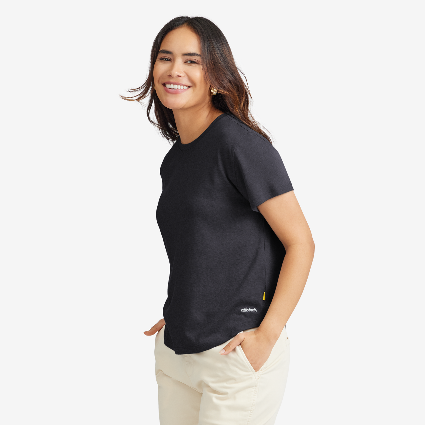 Women's Anytime Tee, Natural Black