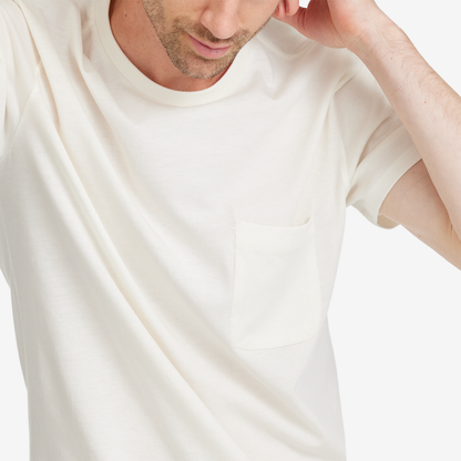 Men's Anytime Tee, Natural White