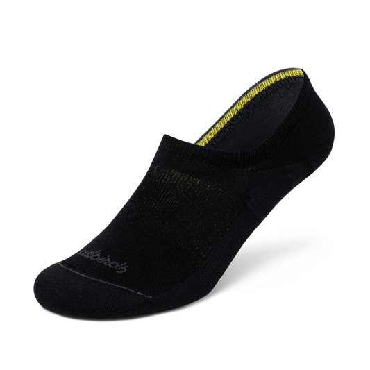 Unisex Anytime No Show Sock, Natural Black