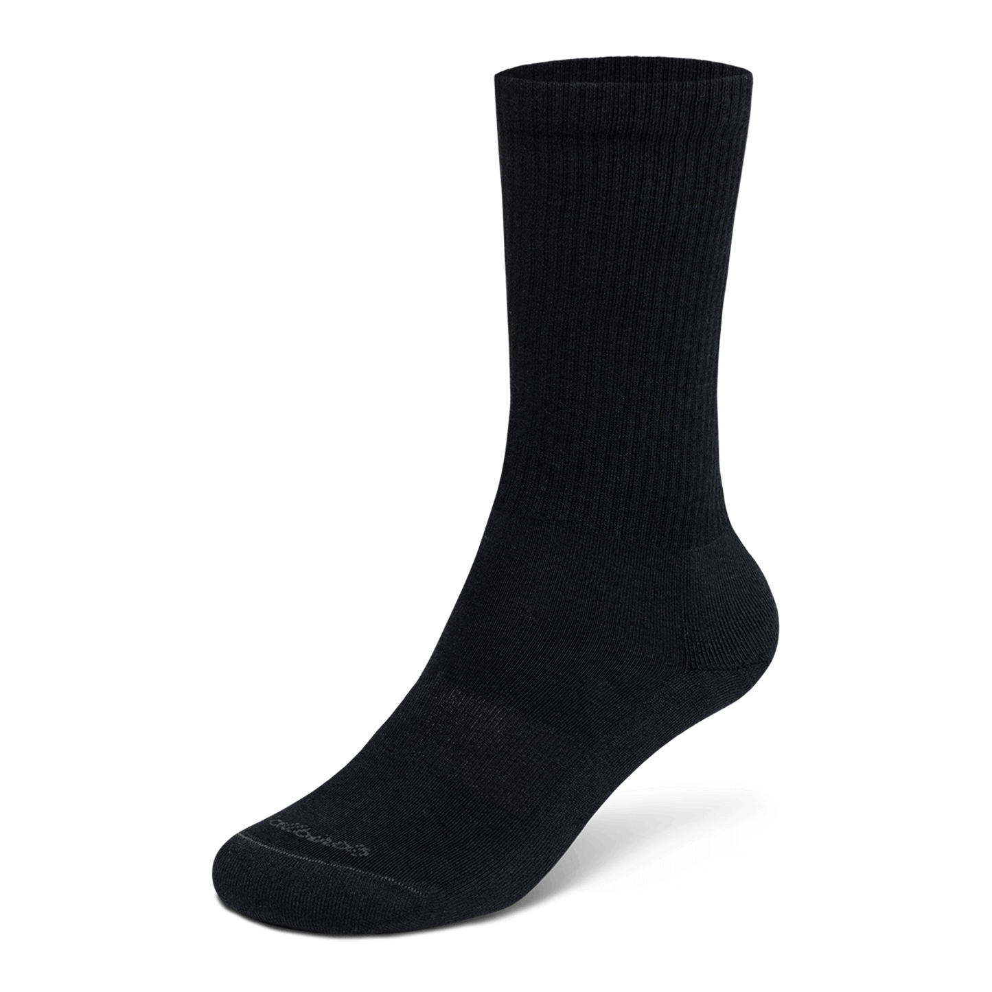 Unisex Anytime Crew Sock, Natural Black