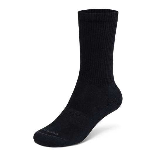 Unisex Anytime Crew Sock, Natural Black